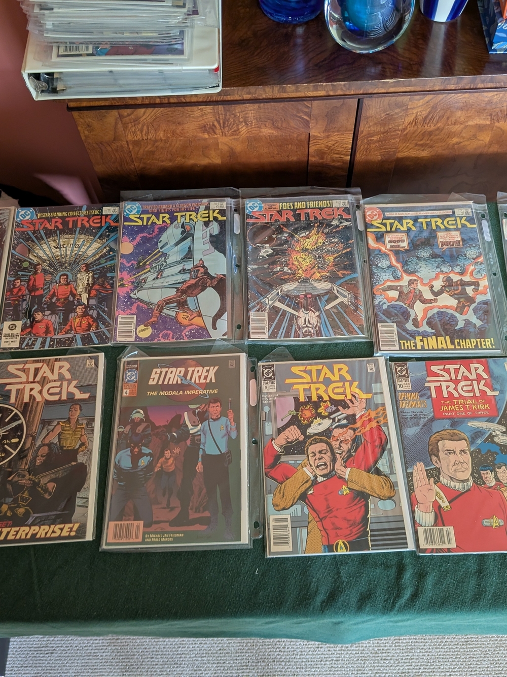 DC Comics Star Trek Comics Set. Vintage In Plastic Pockets. See Description Grea